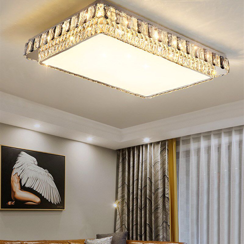 2023年新款LEDo轻奢大客厅简约现代大气长方形卧室餐厅水晶吸顶灯