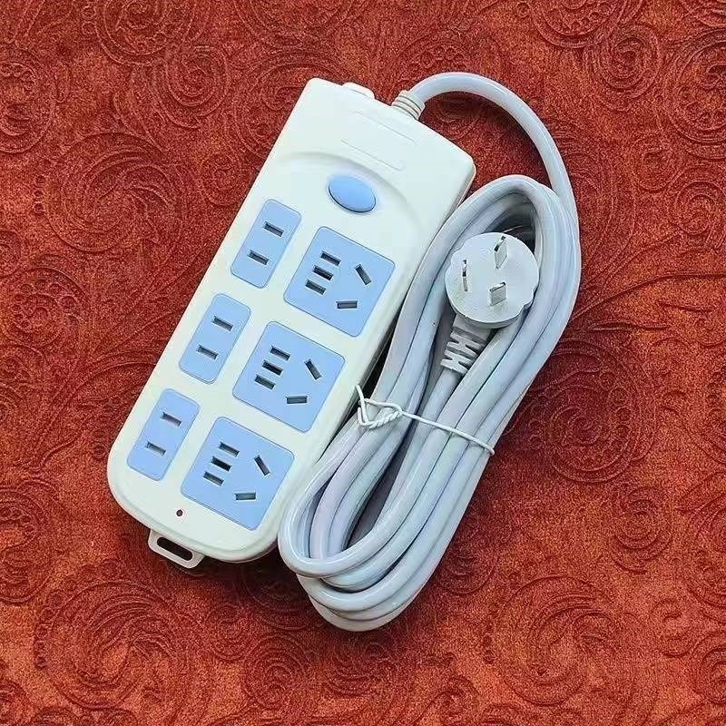 大功率插座家用办公多功能接线板插排插多孔独立开关加长线拖线板