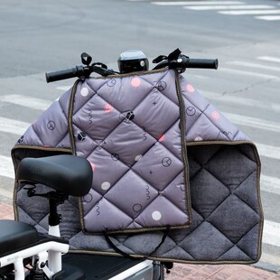 电动车前风挡板单独护腿挡风被裤子冬天挡风裙秋冬防风罩加绒保暖