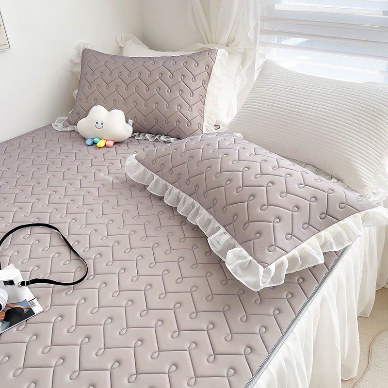 A类公主乳胶床裙款冰丝凉席三件套床笠夏季空调软席子可机洗折叠,床上用品,乳胶席,淘宝优惠券,粉丝福利购,淘宝优惠卷