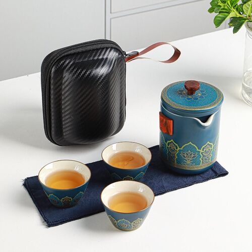 茶杯器出差d一壶个人一杯喝茶茶具便携功夫茶随行泡礼品随身套装