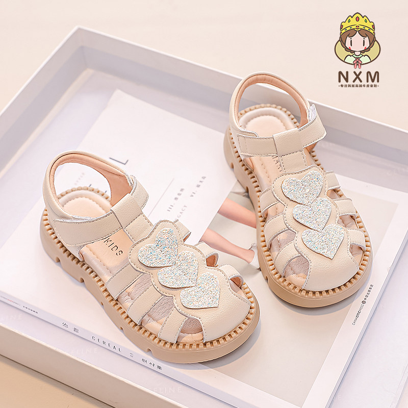 女童鞋子儿童公主包头凉鞋2023新款夏季夏款真皮软底宝宝女孩单鞋,童鞋/婴儿鞋/亲子鞋,凉鞋,淘宝优惠券,粉丝福利购,淘宝优惠卷