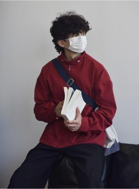 X1617 秋季新款日系潮流宽松百搭小众工装夹克立领外套冲锋衣男装