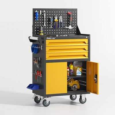 克尼克维修工具车多功能车间汽修工具箱五金铁皮带抽屉重型工具柜