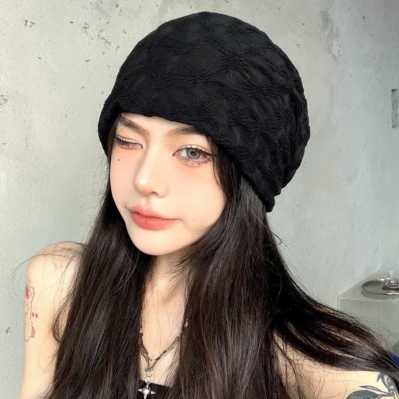 堆堆帽秋季新款包头帽薄款t冷帽女休闲套头针织帽孕妇月子帽潮厂