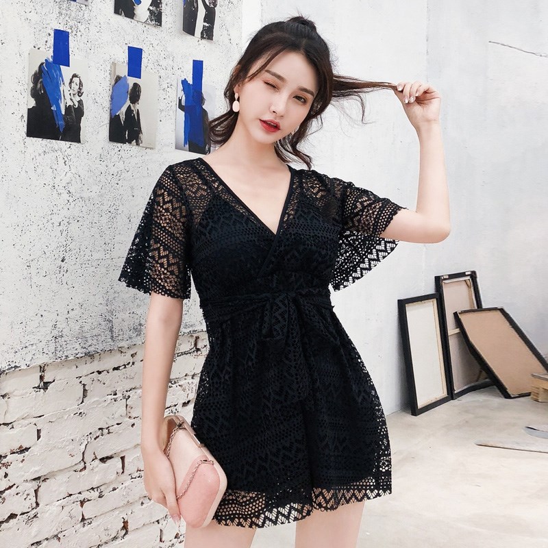 泳衣女遮肚显瘦泡温泉款胖mm遮肉保守F2020新款泡澡服大码泳装游