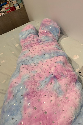 双面沙发盖毯沙发毯子美人鱼睡袋毛毯保暖空调午休被毯星星点缀