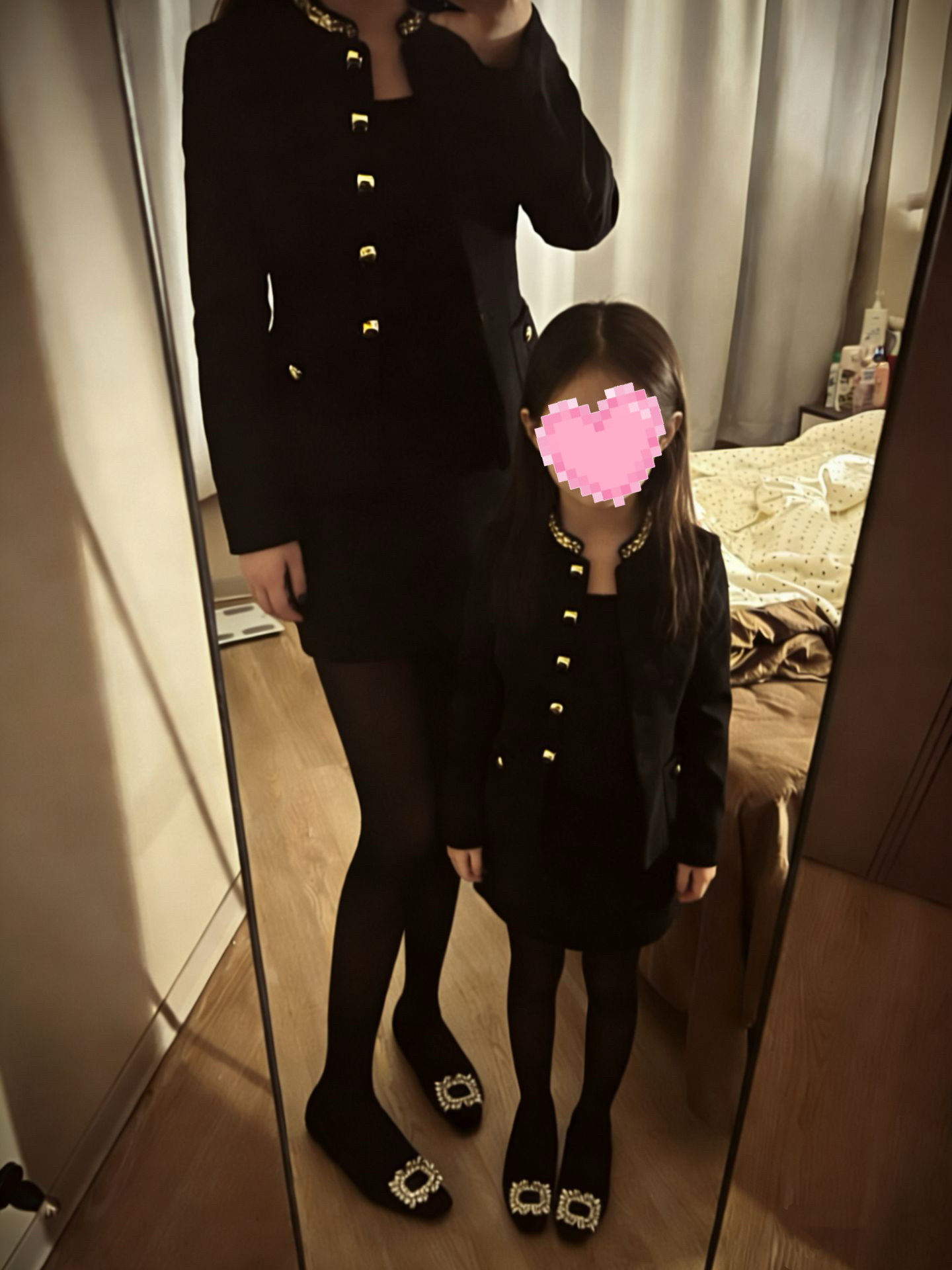 2026新款甜美镶钻外套上衣包臀半身裙套装女秋冬收腰显瘦气质气质