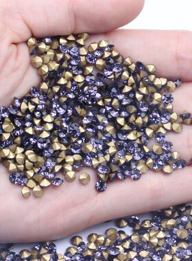 尖底玻璃水钻ss11-ss23 2.8-5.2mm发夹手工饰品DIY镶钻小钻配件