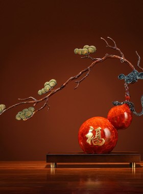 招财铜葫芦摆件全铜祥云福禄办公室装饰品新家乔迁开业礼品