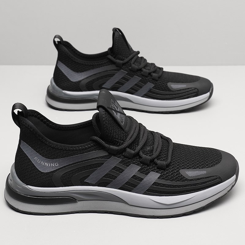 秋季特大码男鞋46透气飞织网鞋47加肥脚胖运动鞋48薄款休闲跑步鞋