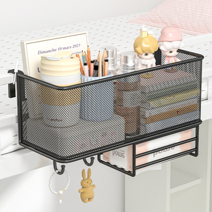 床边挂篮宿舍床头置物架奶油风床上收纳架K寝室上铺神器挂式置物