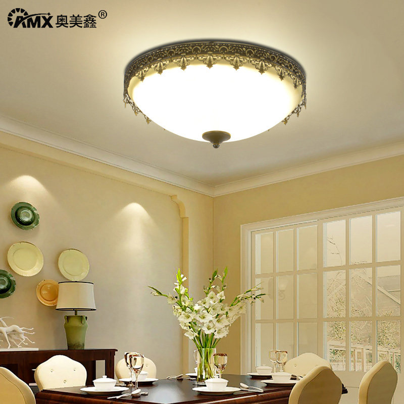 美式乡村吸顶灯简约时尚LED铁艺卧室餐厅儿童房欧式田园铁艺灯具,家装灯饰光源,餐厅/卧室/书房吸顶灯,淘宝优惠券,粉丝福利购,淘宝优惠卷