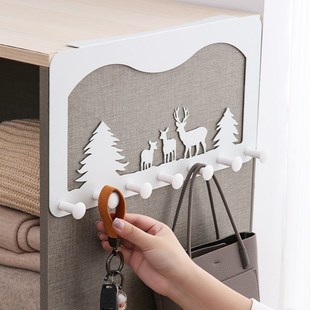 衣柜挂钩侧面门后挂架柜侧边挂衣B钩冰箱柜边外侧面柜顶柜子挂衣