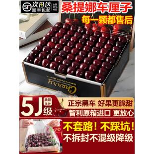 智利进口桑提娜车厘子原箱大5斤装礼盒孕妇新鲜水果樱桃包邮3j4j