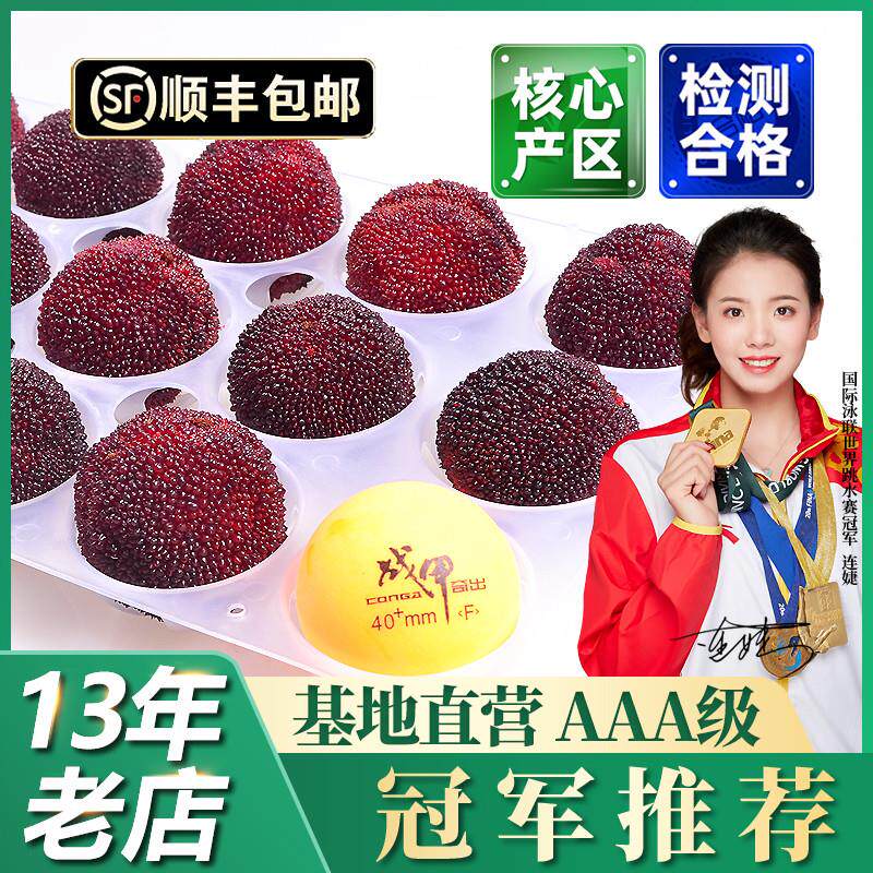 正宗仙居杨梅新鲜东魁大杨梅鲜果特级浙江当季水果现摘现发礼盒装