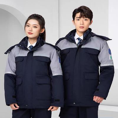 冬季防静电工作服棉服男上衣棉袄石油石化加油站加气站爆破保暖服
