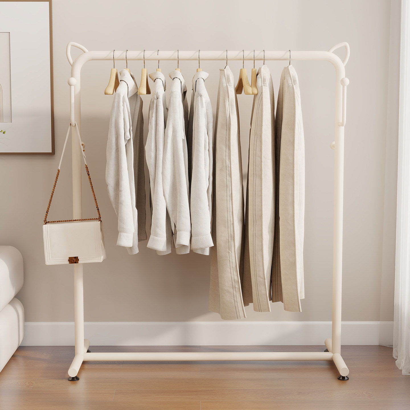 晾衣架落地折叠卧室内晒被子