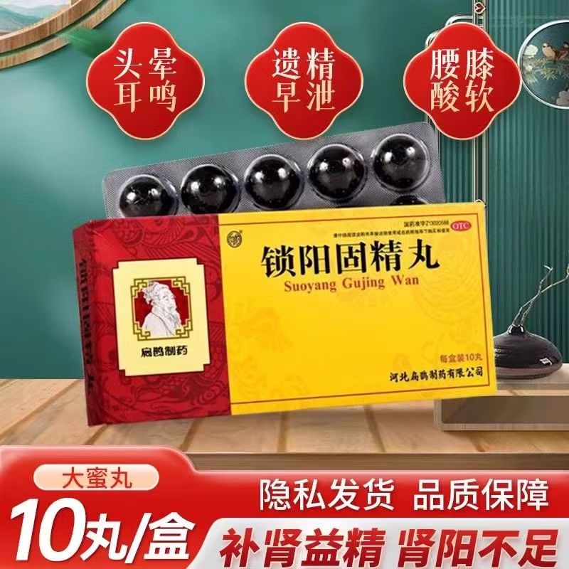 向前锁阳固精丸10丸滋阴降火 调理肾阳不足所致腰膝酸软 头晕耳鸣