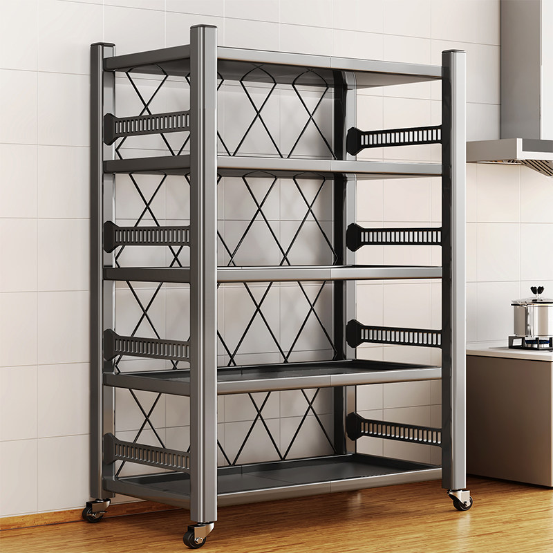 厨房置物b架落地多层货架微波炉烤箱家用多功能储物架电器不锈钢,厨房/烹饪用具,微波炉置物架,淘宝优惠券,粉丝福利购,淘宝优惠卷