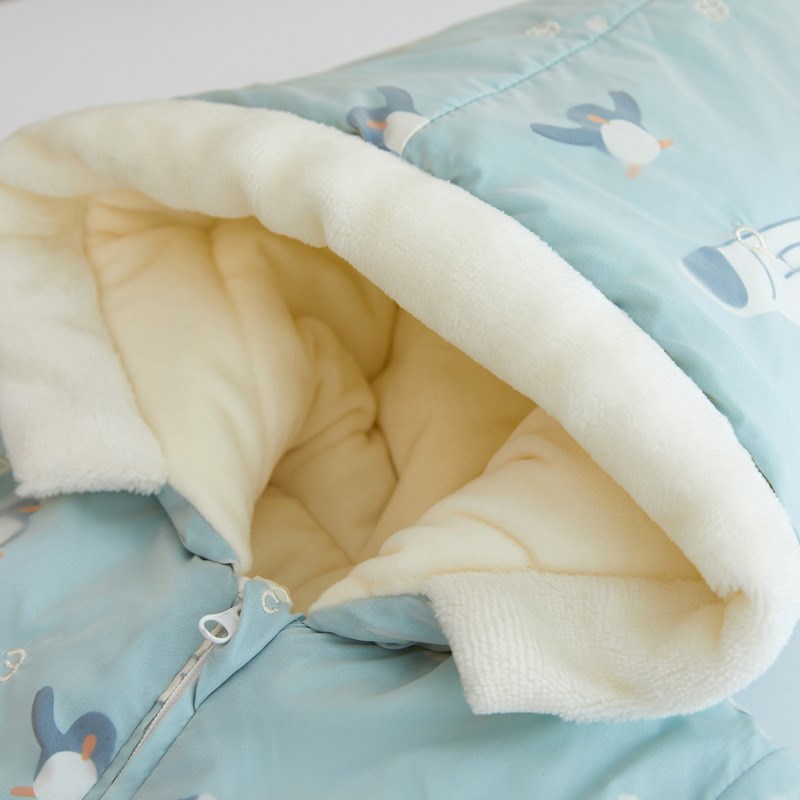 新款婴幼儿连体衣新生儿羽绒棉哈衣连帽外套加厚爬服宝宝冬季棉衣