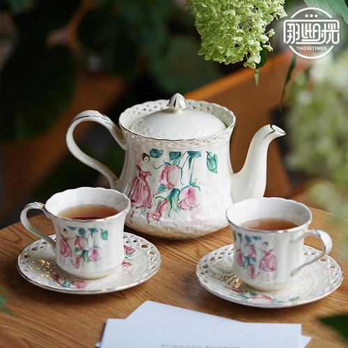 英式下午茶具花茶壶套装家用花茶杯子陶瓷欧式轻奢高档茶具