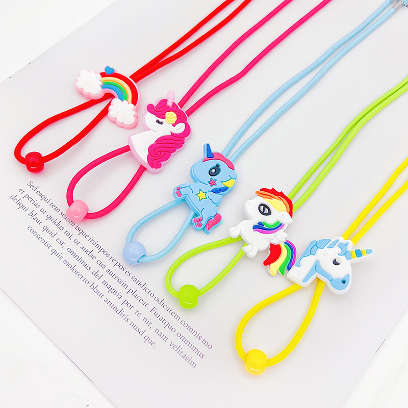 卡通可爱儿童眼镜绳防滑挂脖防丢固定眼镜链女孩男孩硅胶弹力挂绳