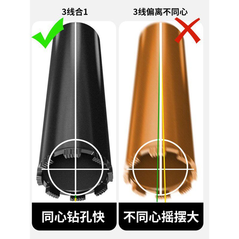 万联水钻头工业级混凝土开孔器取芯钻63空调孔工程钻孔排气孔打孔图片