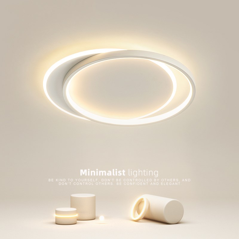 卧室灯简约现代北欧超薄led吸顶灯家用创意温馨浪漫极简书房灯具