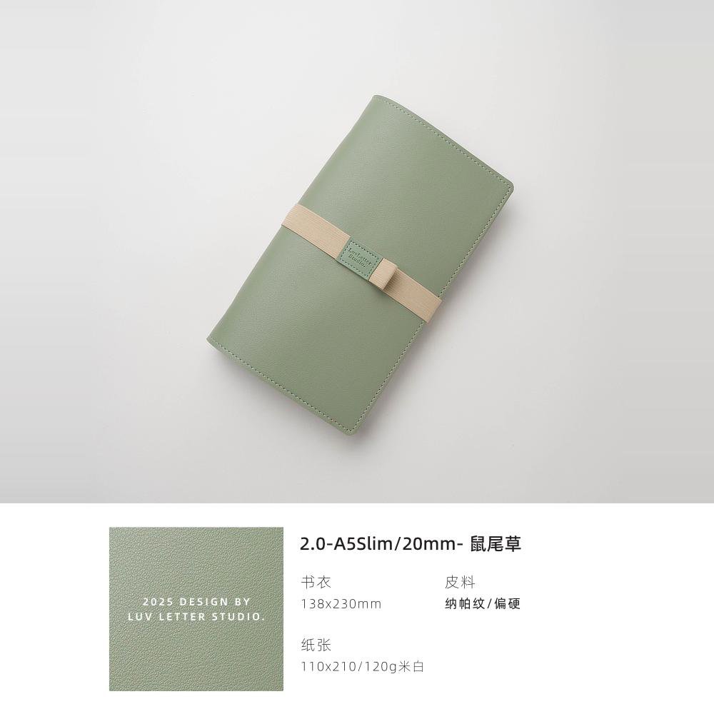 2.0_A5Slim_6环窄版puo小笔记本子手账便携随身记事本活页手
