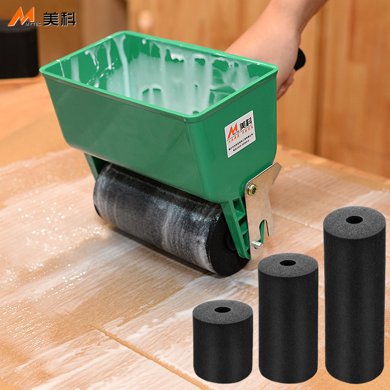美科涂胶机配件手动涂胶机滚轮海绵滚筒涂胶车涂刷工具滚筒刷刷子