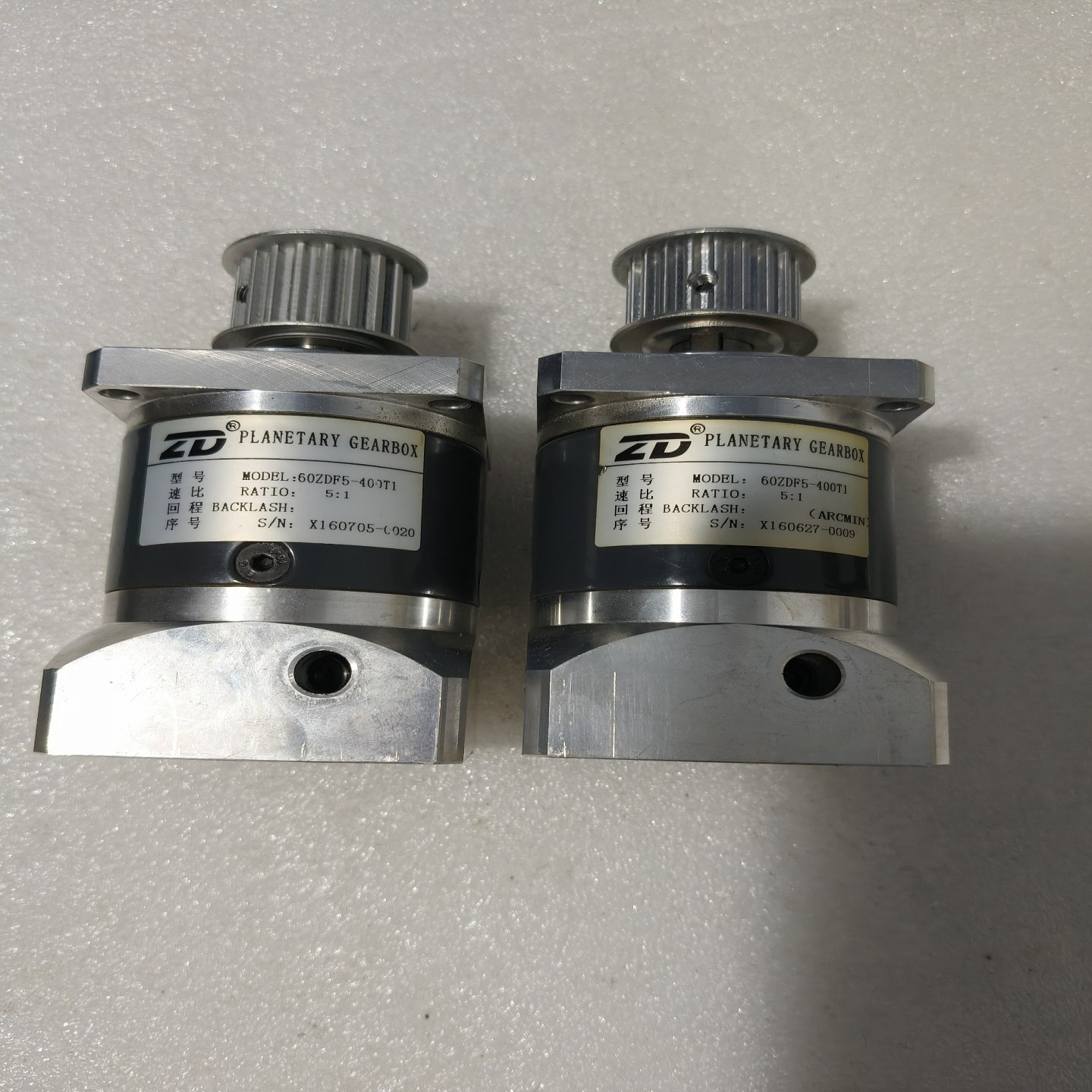 【议价】二手中大精密行星减速机60ZDF5-400T1速比15
