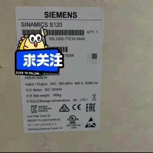 询价~6SL3300-7TE35-0AA0变频器，99新