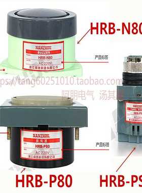 南州 蜂鸣器HRB-PS30 HRB-N80 HRB-P80 电磁式有源连续峰鸣声