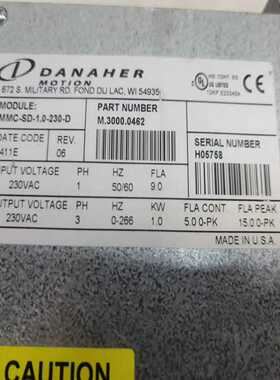 (询价)DANAHER丹纳赫驱动器MMC-SD-1.0-230-D