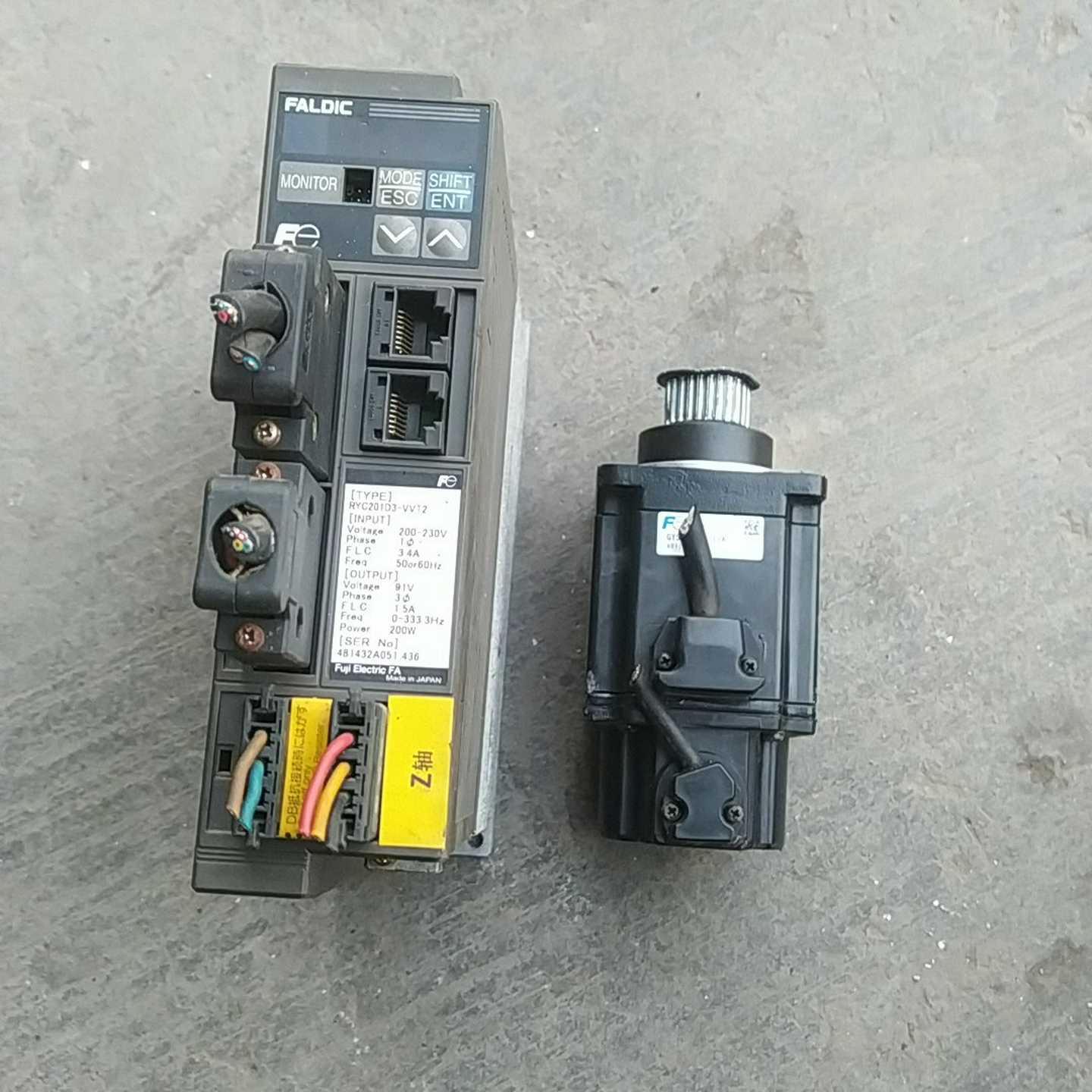 议价~富士200w套装，驱动器型号RYC201D3-VVT2