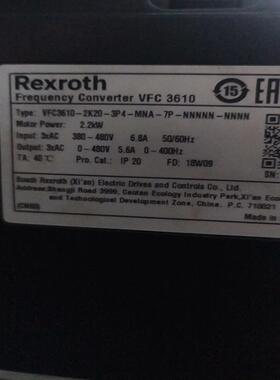 力士乐变频器功能好2.2kwVFC3610-2K20-(胖胖商铺）