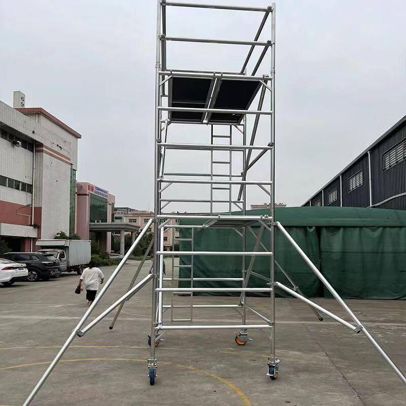 严格验收铝合金鹰架厂家直销工地装修加厚移动高空作业全套