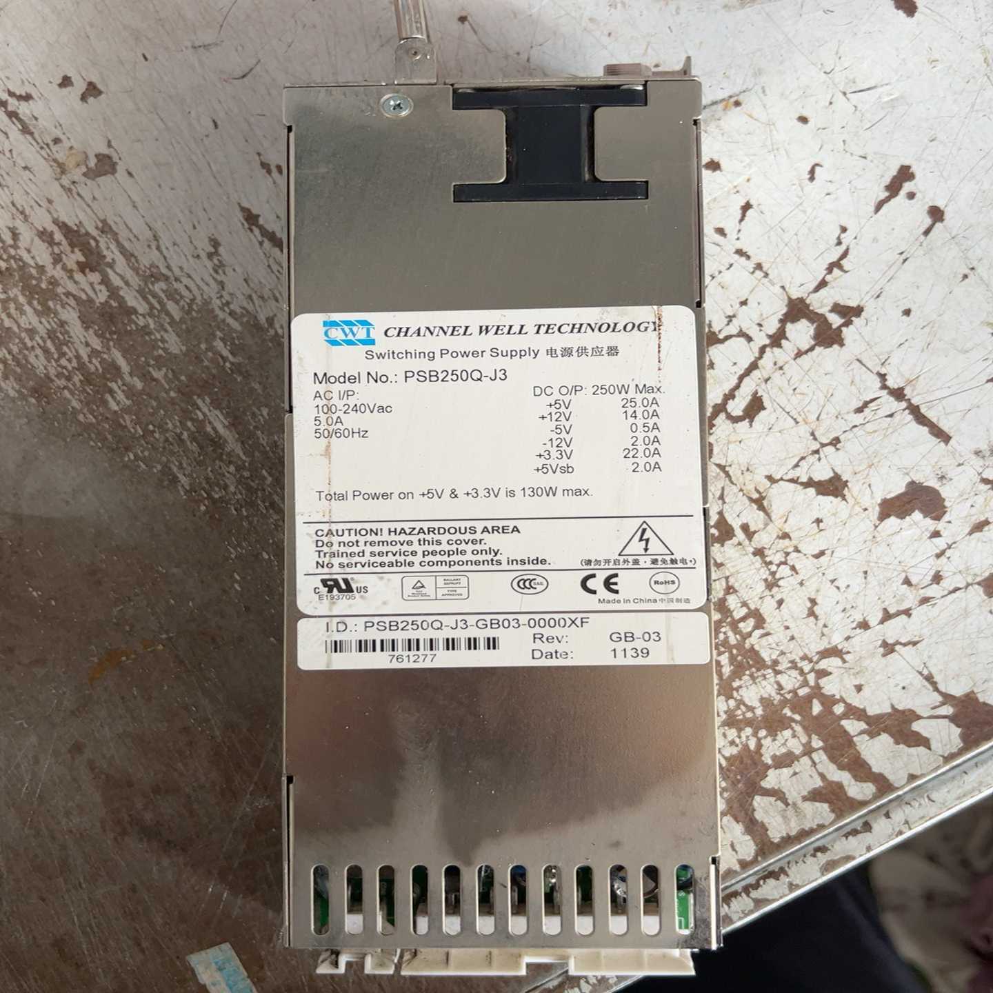 CWT PSB250Q-J3电源 250W电源 PSB2~询价