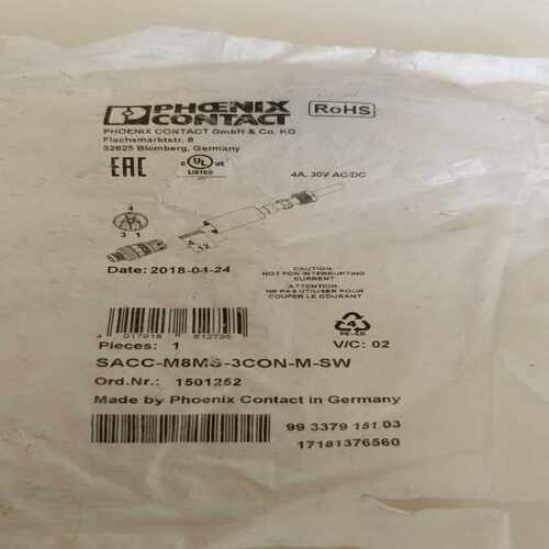 连接器SACC-M8MS-3CON-M-SW~询价