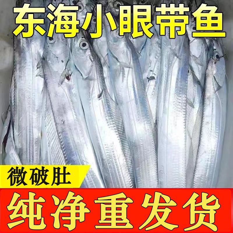 整条带鱼新鲜冷冻特级大白刀鱼钓带特大带鱼鲜活捕捞海鲜水产整箱