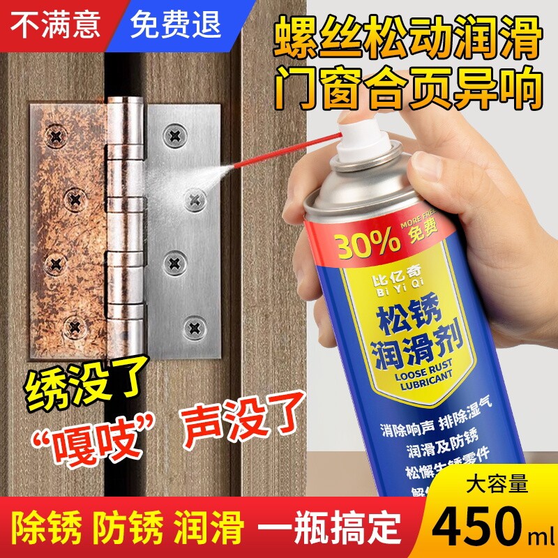 除锈剂金属快速清洗螺栓螺丝松动合页润滑强力防锈去铁锈喷剂生锈