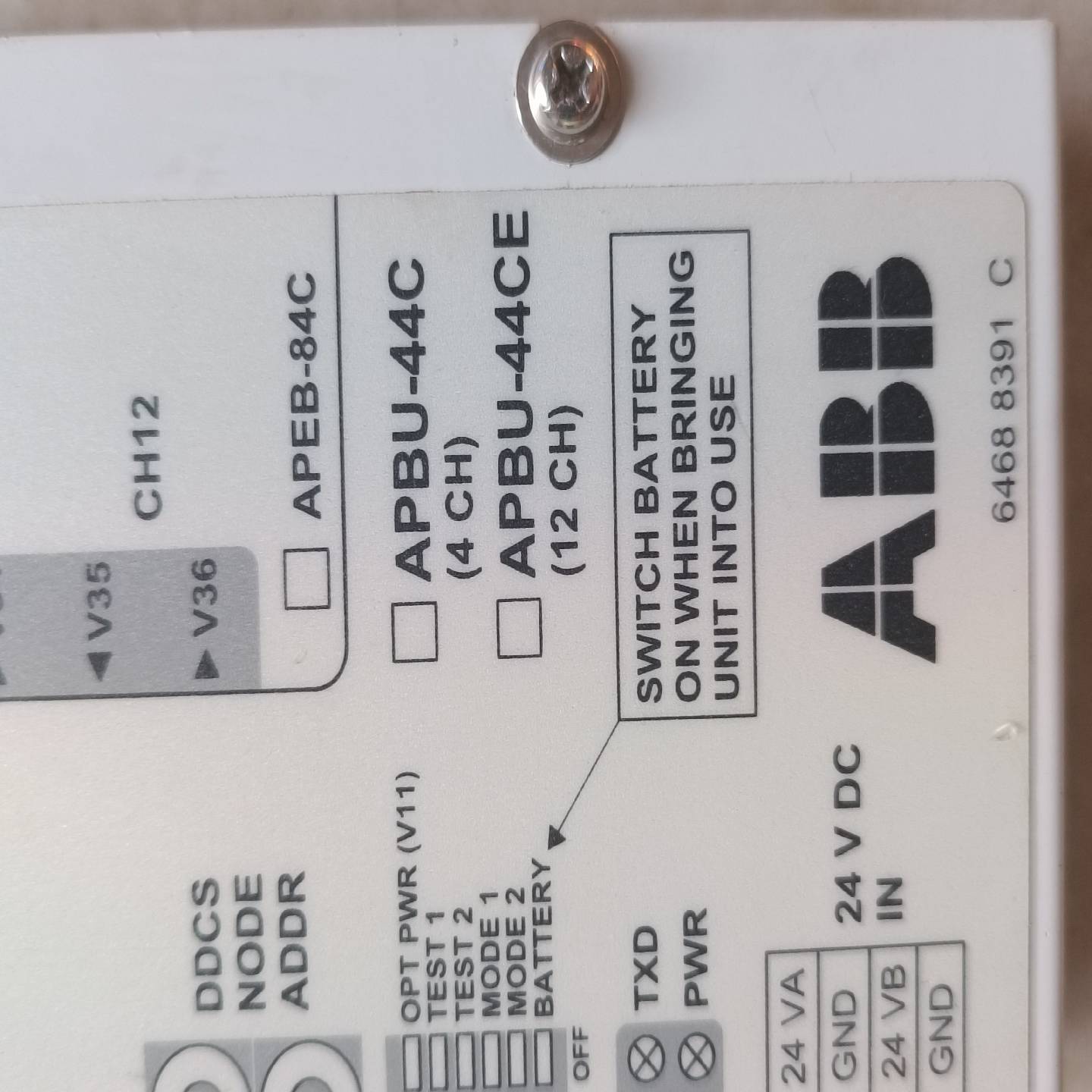 APBU-44C 原装ABB光纤分配单元   APBU-44--议价商品