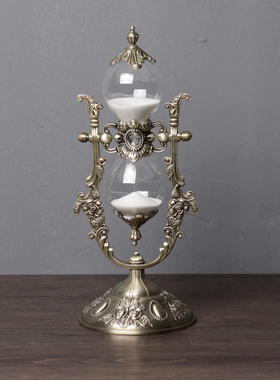 沙漏创意礼物欧式复古怀旧摆件个性简约现代男生女生爱情旋转