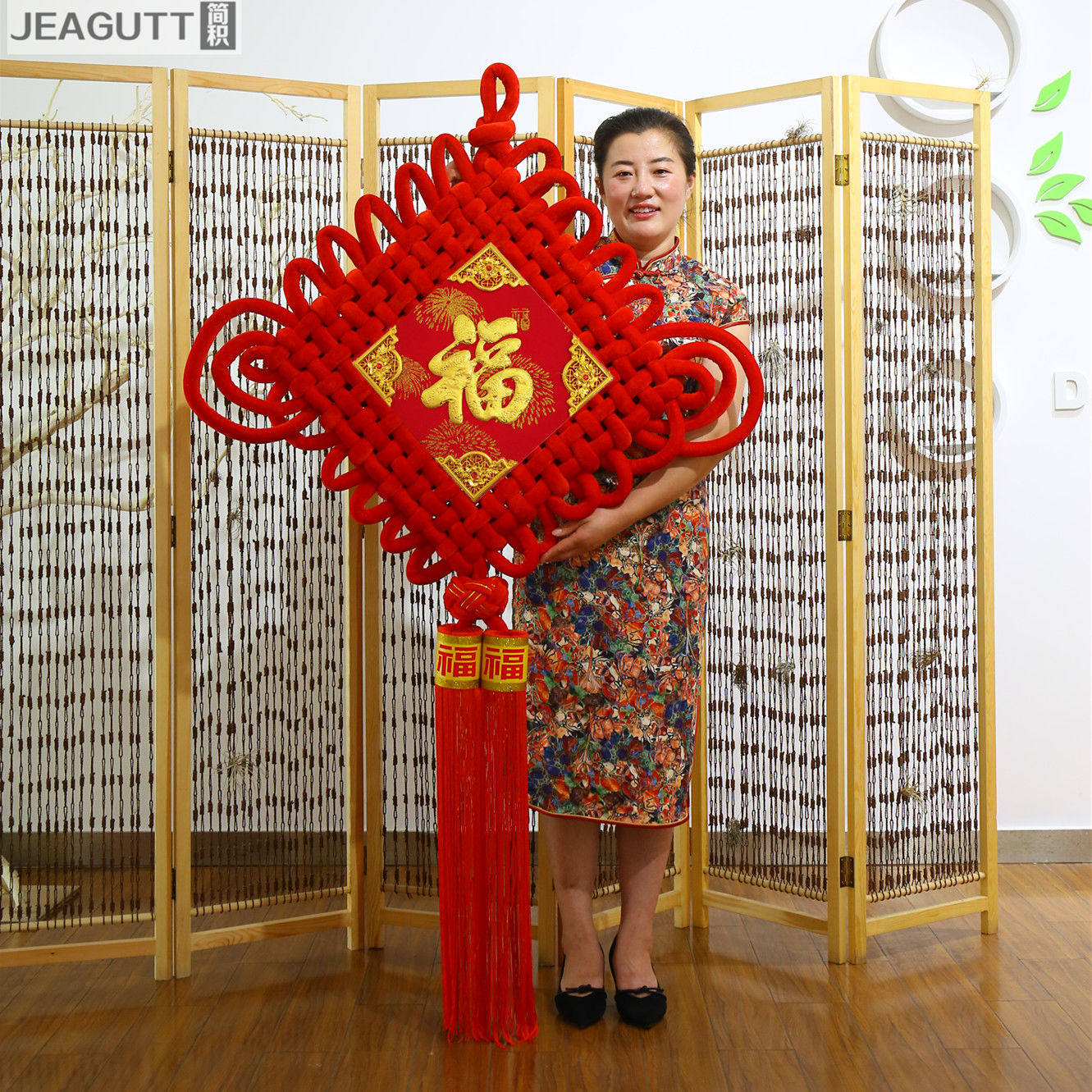 超大中国结挂件福字客厅背景大号平安结乔迁墙玄关新居过年中