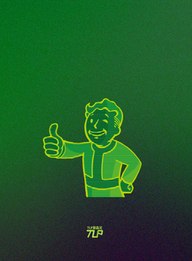 TLP反光贴 辐射小子点赞Fallout4哔哔Vault Pip Boy 游戏防水