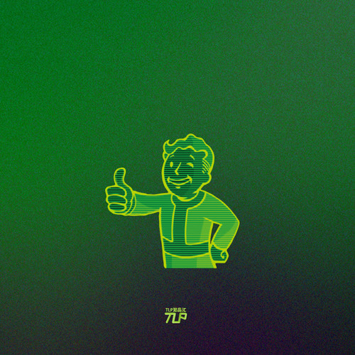 TLP反光贴 辐射小子点赞Fallout4哔哔Vault Pip Boy 游戏防水