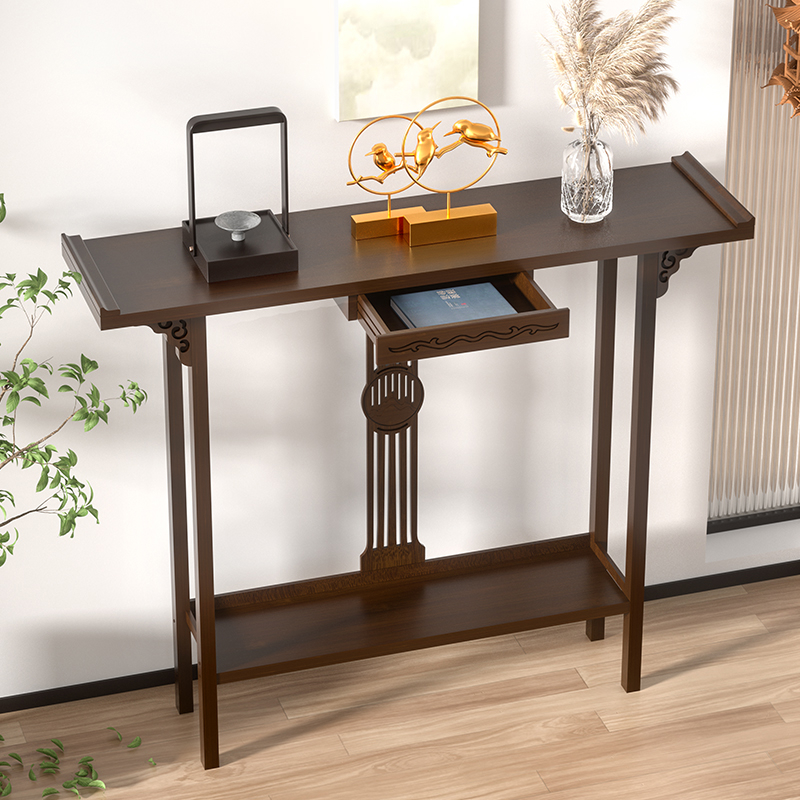 新中式立柜佛龛财神爷供桌佛台家用供奉台香案佛像关公菩萨贡桌