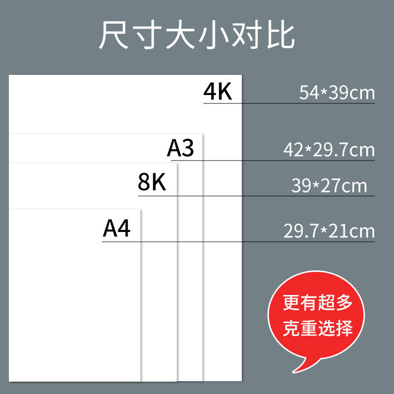 久印A3白卡纸a3象牙卡纸240g名片纸彩色喷墨打印纸多克重激光打印图片
