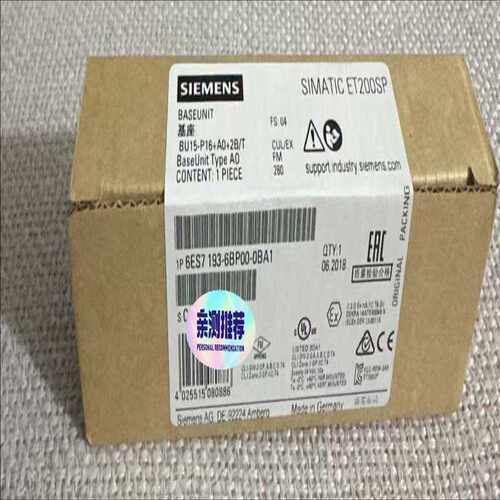 (询价)6ES7193-6BP00-0BA1  6ES7 193-6